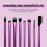 Real Techniques Everyday Eye Essentials 8 Piece Makeup Brush Set, Eye Brushes for Eye Liner, Eyeshadow, Brows, & Lashes, Travel Friendly, Gift Set, Synthetic Bristles, Cruelty-Free & Vegan