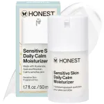 Honest Beauty Sensitive Skin Daily Calm Lightweight Moisturizer | Reduces Redness, Hydrates, + Calms Skin | Hypoallergenic, Fragrance Free, Vegan | 1.7 fl oz