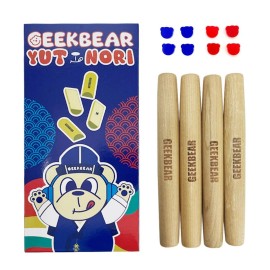 GEEKBEAR YUTNORI Korean Board Game Set Traditional Party Games for Kids, Families, Adults - YUT nori