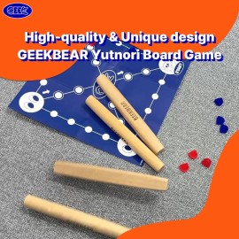 GEEKBEAR YUTNORI Korean Board Game Set Traditional Party Games for Kids, Families, Adults - YUT nori  GEEKBEAR YUTNORI Korean Board Game Set Traditional Party Games for Kids, Families, Adults - YUT nori