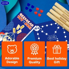 GEEKBEAR YUTNORI Korean Board Game Set Traditional Party Games for Kids, Families, Adults - YUT nori  GEEKBEAR YUTNORI Korean Board Game Set Traditional Party Games for Kids, Families, Adults - YUT nori