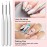 SAVILAND 6 Colors Spider Gel, New Upgraded Matrices Spider Gel with Nail Art Brushes, Nail Designs Paint Wire Drawing Gels Polish for Line (White Black Red Blue Gold Silver)