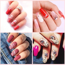 SAVILAND 6 Colors Spider Gel, New Upgraded Matrices Spider Gel with Nail Art Brushes, Nail Designs Paint Wire Drawing Gels Polish for Line (White Black Red Blue Gold Silver) SAVILAND 6 Colors Spider Gel, New Upgraded Matrices Spider Gel with Nail Art Brushes, Nail Designs Paint Wire Drawing Gels Polish for Line (White Black Red Blue Gold Silver)