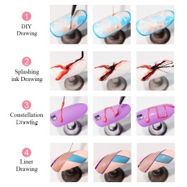 SAVILAND 6 Colors Spider Gel, New Upgraded Matrices Spider Gel with Nail Art Brushes, Nail Designs Paint Wire Drawing Gels Polish for Line (White Black Red Blue Gold Silver) SAVILAND 6 Colors Spider Gel, New Upgraded Matrices Spider Gel with Nail Art Brushes, Nail Designs Paint Wire Drawing Gels Polish for Line (White Black Red Blue Gold Silver)