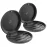 ZIZNBA 2 Pack Retainer Cases,Solid Orthodontic Retainer Case (Black)