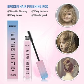 FUNAN Hair Feel Finishing Stick for Small Broken Hair, Stick, Gel Wax Women Naturally Refreshing