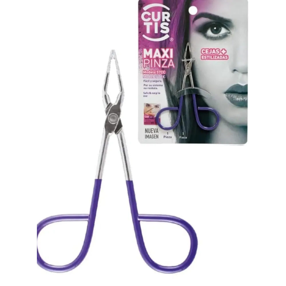 PROFESSIONAL Salon TWEEZERS with Easy Scissor Handle, The BEST PRECISION EYEBROW TWEEZERS Men/Women; PORTABLE Beauty tool for facial Hair, Ingrown Hair, Blackhead; Purple MADE IN MEXICO (UPDATED) PROFESSIONAL Salon TWEEZERS with Easy Scissor Handle, The BEST PRECISION EYEBROW TWEEZERS Men/Women; PORTABLE Beauty tool for facial Hair, Ingrown Hair, Blackhead; Purple MADE IN MEXICO (UPDATED)