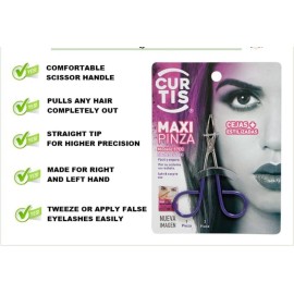 PROFESSIONAL Salon TWEEZERS with Easy Scissor Handle, The BEST PRECISION EYEBROW TWEEZERS Men/Women; PORTABLE Beauty tool for facial Hair, Ingrown Hair, Blackhead; Purple MADE IN MEXICO (UPDATED) PROFESSIONAL Salon TWEEZERS with Easy Scissor Handle, The BEST PRECISION EYEBROW TWEEZERS Men/Women; PORTABLE Beauty tool for facial Hair, Ingrown Hair, Blackhead; Purple MADE IN MEXICO (UPDATED)