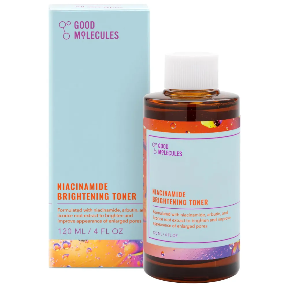 Good Molecules Niacinamide Brightening Toner - Facial Toner with Niacinamide, Vitamin C and Arbutin for Even Tone, Enlarged Pores - Skincare for Face Good Molecules Niacinamide Brightening Toner - Facial Toner with Niacinamide, Vitamin C and Arbutin for Even Tone, Enlarged Pores - Skincare for Face