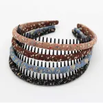 JOBAND Fashion floral teeth Headbands comb Hair Accessories Non-slip Hair bands Soft Comfy Hair Hoop for Women/Girl(4 color)