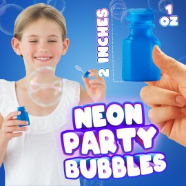 Mini Neon Party Bubbles for Kids - (Pack of 12) Bulk Wands and Bottles for Blowing Bubbles, Birthday Party Favors, Toy Gift, Outdoor Toys, Carnival Prizes, and Goody Bag Stuffers Mini Neon Party Bubbles for Kids - (Pack of 12) Bulk Wands and Bottles for Blowing Bubbles, Birthday Party Favors, Toy Gift, Outdoor Toys, Carnival Prizes, and Goody Bag Stuffers
