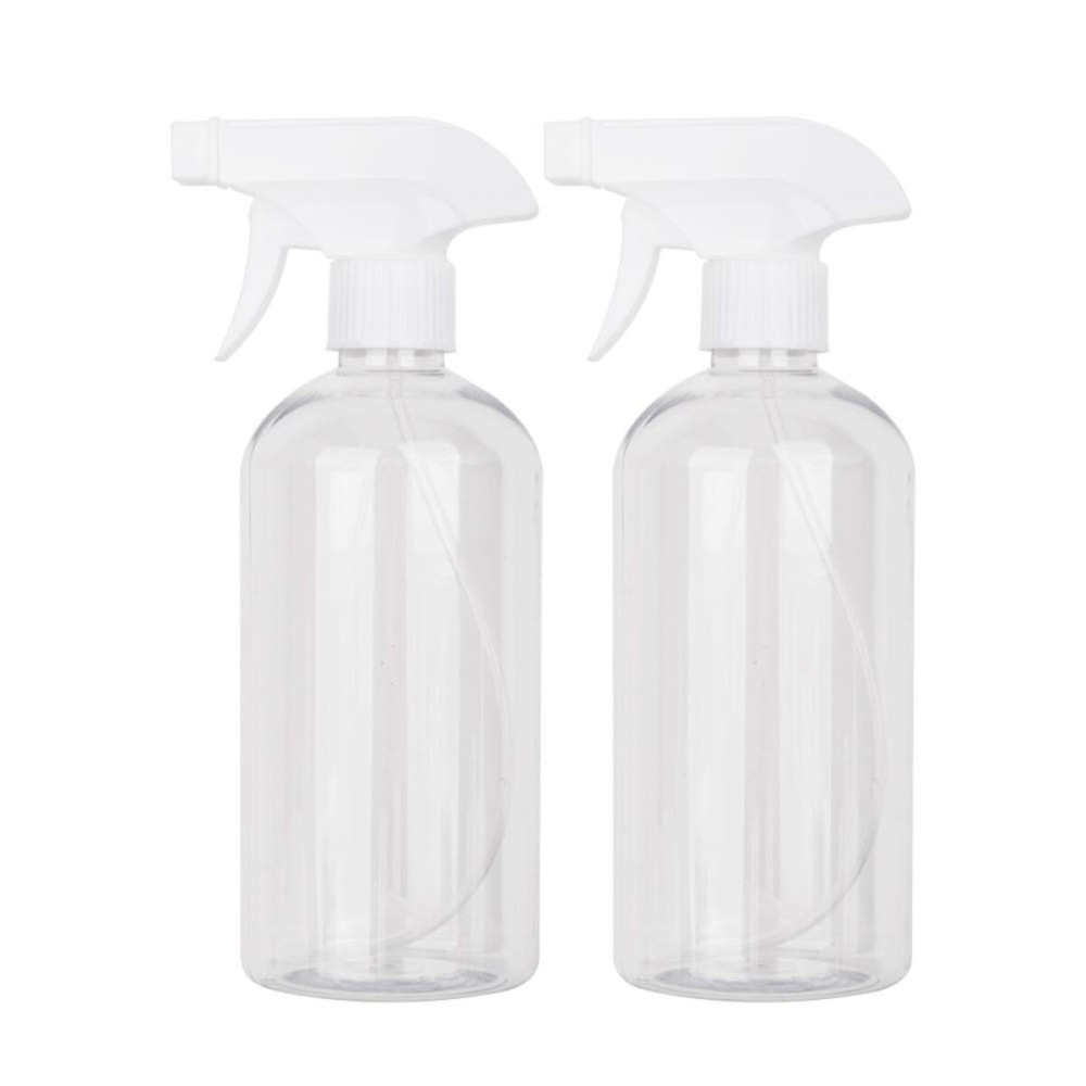 UUJOLY 17 oz Plastic Spray Bottle Trigger Empty Spray Bottles Clear Refillable Container for Water, Essential Oils, Hair, Cleaning Products, Adjustable Head Sprayer and Stream (2 Pack) UUJOLY 17 oz Plastic Spray Bottle Trigger Empty Spray Bottles Clear Refillable Container for Water, Essential Oils, Hair, Cleaning Products, Adjustable Head Sprayer and Stream (2 Pack)