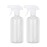 UUJOLY 17 oz Plastic Spray Bottle Trigger Empty Spray Bottles Clear Refillable Container for Water, Essential Oils, Hair, Cleaning Products, Adjustable Head Sprayer and Stream (2 Pack)
