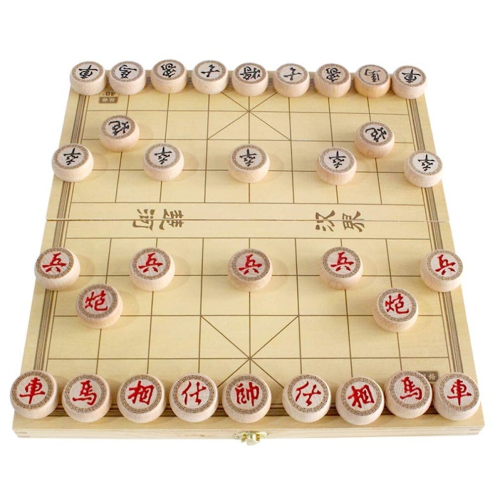 Luoyer 14 Inch Wooden Foldable Chinese Chess Xiangqi Travel Game Set with Wooden Chess Pieces Traditional Tabletop Strategy and Skill Game for Teens Adults Luoyer 14 Inch Wooden Foldable Chinese Chess Xiangqi Travel Game Set with Wooden Chess Pieces Traditional Tabletop Strategy and Skill Game for Teens Adults