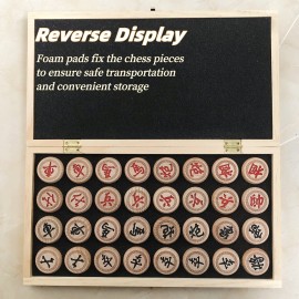 Luoyer 14 Inch Wooden Foldable Chinese Chess Xiangqi Travel Game Set with Wooden Chess Pieces Traditional Tabletop Strategy and Skill Game for Teens Adults Luoyer 14 Inch Wooden Foldable Chinese Chess Xiangqi Travel Game Set with Wooden Chess Pieces Traditional Tabletop Strategy and Skill Game for Teens Adults