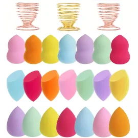 Abgream 24pcs Makeup Sponge Blender Set - 21 Pcs Latex-Free Vegan Sponges with 3 Pcs Makeup Blender Holder, Beauty Cosmetic Foundation Blending Powder Puff for Liquid Powers BB Cream (Style 1) Abgream 24pcs Makeup Sponge Blender Set - 21 Pcs Latex-Free Vegan Sponges with 3 Pcs Makeup Blender Holder, Beauty Cosmetic Foundation Blending Powder Puff for Liquid Powers BB Cream (Style 1)