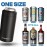 Frost Buddy Universal Can Cooler - Fits All - For Regular 12 & 16 oz or Slim-Size Bottles - Insulated Double-Walled Stainless Steel (MatteBlack)