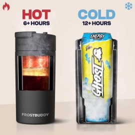 Frost Buddy Universal Can Cooler - Fits All - For Regular 12 & 16 oz or Slim-Size Bottles - Insulated Double-Walled Stainless Steel (MatteBlack) Frost Buddy Universal Can Cooler - Fits All - For Regular 12 & 16 oz or Slim-Size Bottles - Insulated Double-Walled Stainless Steel (MatteBlack)