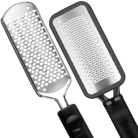 Pedicure Foot File - 2Pcs Stainless Steel Colossal Foot Rasp, Dead Skin Remover for Feet, Professional Pedicure Tools Washable and Reusable Pedicure Foot File - 2Pcs Stainless Steel Colossal Foot Rasp, Dead Skin Remover for Feet, Professional Pedicure Tools Washable and Reusable