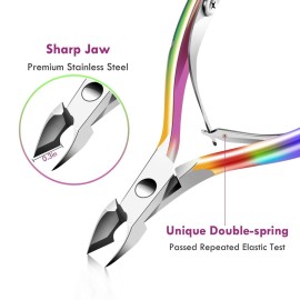Cuticle Trimmer Cuticle Remover with Cuticle Pusher, XUNXMAS Professional Stainless Steel Durable Pedicure Manicure Tools Cutter Nipper Scissor Clipper for Fingernails and Toenails Dead Skin Cuticle Trimmer Cuticle Remover with Cuticle Pusher, XUNXMAS Professional Stainless Steel Durable Pedicure Manicure Tools Cutter Nipper Scissor Clipper for Fingernails and Toenails Dead Skin