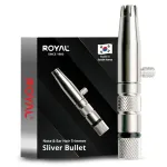 ROYAL [Made in Korea] Premium Nose Hair Trimmer for Men Silver Bullet, Manual, Battery-Free, Stainless, Waterproof, Painless with Patented Mechanism ET-3
