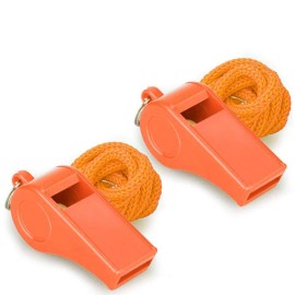 Hipat Emergency Whistle, Super Loud Safety Whistle with Lanyard, Ideal for Kayaking, Boating, Swimming, Water Survival, Hiking, Camping, Climbing