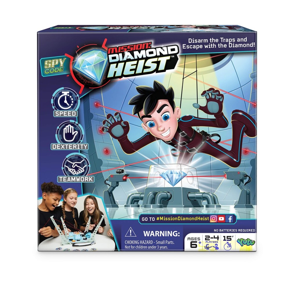 Mission: Diamond Heist - Disarm The Traps and Escape with The Diamond - Teamwork | for Ages 6+ | 2-4 Players