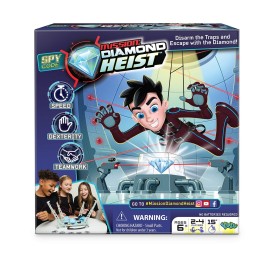 Mission: Diamond Heist - Disarm The Traps and Escape with The Diamond - Teamwork | for Ages 6+ | 2-4 Players