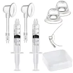 Gipizi Inverted Nipple Corrector Puller 2 PC Nipple Aspirator Corrector Women Nipple Suckers for Flat Nipples