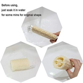 pisdoplop 5 Natural Loofah Exfoliating Body Sponge Scrubber for Skin Care in Bath Spa Shower Pack of 4 pisdoplop 5 Natural Loofah Exfoliating Body Sponge Scrubber for Skin Care in Bath Spa Shower Pack of 4