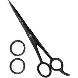 Utopia Care Hair Cutting and Hairdressing Scissors 6.5 Inch, Premium Stainless Steel shears with smooth Razor & Sharp Edge Blades, for Salons, Professional Barbers, Black