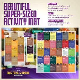 Rock Collection for Kids - Includes 250+ Bulk Rocks, Gemstones & Crystals + Genuine Fossils and Minerals - 2 Lbs. - Geology Science STEM Toys, Gifts for Boys & Girls Ages 6+. Earth Science Activity Rock Collection for Kids - Includes 250+ Bulk Rocks, Gemstones & Crystals + Genuine Fossils and Minerals - 2 Lbs. - Geology Science STEM Toys, Gifts for Boys & Girls Ages 6+. Earth Science Activity