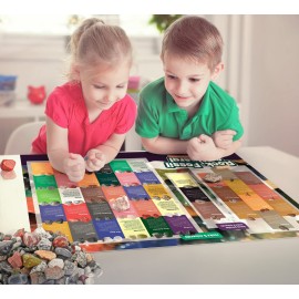 Rock Collection for Kids - Includes 250+ Bulk Rocks, Gemstones & Crystals + Genuine Fossils and Minerals - 2 Lbs. - Geology Science STEM Toys, Gifts for Boys & Girls Ages 6+. Earth Science Activity Rock Collection for Kids - Includes 250+ Bulk Rocks, Gemstones & Crystals + Genuine Fossils and Minerals - 2 Lbs. - Geology Science STEM Toys, Gifts for Boys & Girls Ages 6+. Earth Science Activity