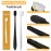 VEGOLS Adult Extra Soft Toothbrush with 20000 Soft Bristles, (Pack of 6) Micro Nano Manual Toothbrushes for Protect Sensitive Gums, Black/White