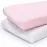 The Peanutshell Baby Girl Changing Pad Covers Set of 2 - Ultra Soft Baby Cover - Fits Standard Changing Table Pads, Durable, Machine Washable Sheets - Pink & White Minky