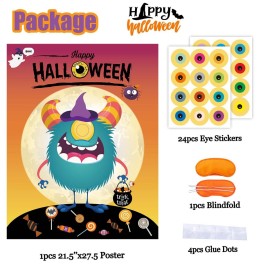 Funnlot Halloween Party Games for Kids Halloween Game Pin The Eye on The Monster Game Activities Hallowee n Pin The Tail Games