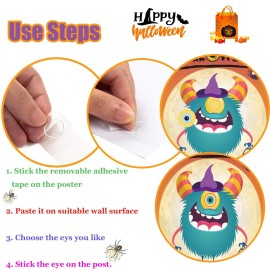 Funnlot Halloween Party Games for Kids Halloween Game Pin The Eye on The Monster Game Activities Hallowee n Pin The Tail Games
