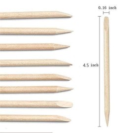 Nail Art Orange Wood Sticks,AMOSTBY 50PCS Multi Functional Cuticle Pusher Remover Manicure Pedicure Tool,4.5 inch Nail Art Orange Wood Sticks,AMOSTBY 50PCS Multi Functional Cuticle Pusher Remover Manicure Pedicure Tool,4.5 inch