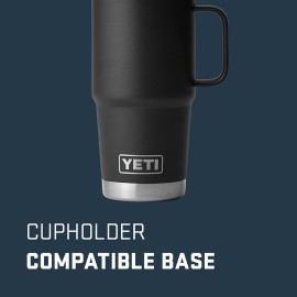 YETI Rambler 20 oz Travel Mug, Stainless Steel, Vacuum Insulated with Stronghold Lid, Black YETI Rambler 20 oz Travel Mug, Stainless Steel, Vacuum Insulated with Stronghold Lid, Black