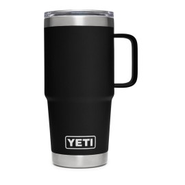 YETI Rambler 20 oz Travel Mug, Stainless Steel, Vacuum Insulated with Stronghold Lid, Black YETI Rambler 20 oz Travel Mug, Stainless Steel, Vacuum Insulated with Stronghold Lid, Black