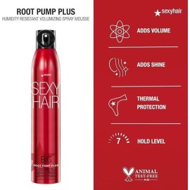 SexyHair Big Root Pump Plus Volumizing Spray Mousse Travel Size, 1.6 Oz | Volume with High Hold | Up to 72 Hour Humidity Resistance SexyHair Big Root Pump Plus Volumizing Spray Mousse Travel Size, 1.6 Oz | Volume with High Hold | Up to 72 Hour Humidity Resistance