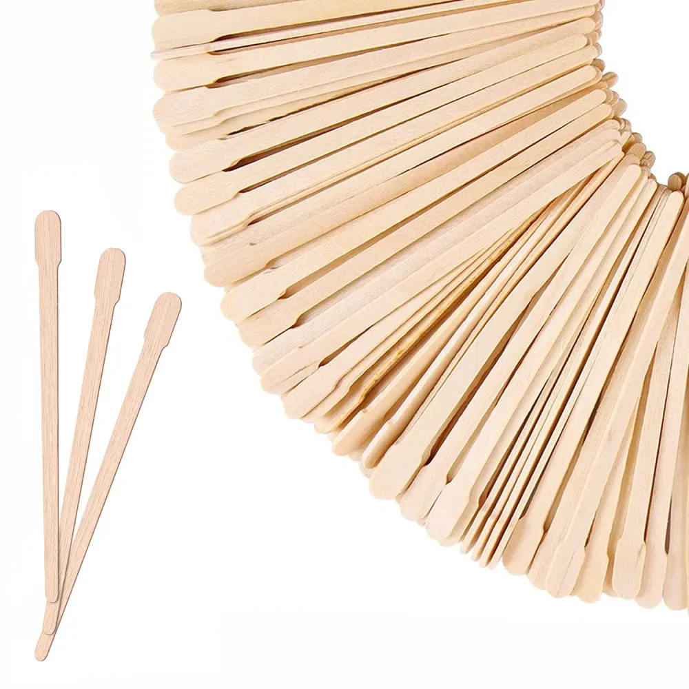 Mibly 200 Pcs Wooden Wax Sticks - Eyebrow, Lip, Nose Small Waxing Applicator Sticks for Hair Removal and Smooth Skin - Spa and Home Usage Mibly 200 Pcs Wooden Wax Sticks - Eyebrow, Lip, Nose Small Waxing Applicator Sticks for Hair Removal and Smooth Skin - Spa and Home Usage