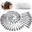 HiJeaton 60Pcs Metal Duck Billed Hair Clips for Women Styling Sectioning, Silver Hair Pins for Long Hair, Alligator Curl Loc Clips for Thick Hair Roller, Salon, Bows DIY