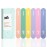 ZMOI Professional Mini Nail File - 12 Stylish - Practical Fingernail File Pack for Natural and Acrylic Nails 100/180 Emery Boards (Macaroon Color)