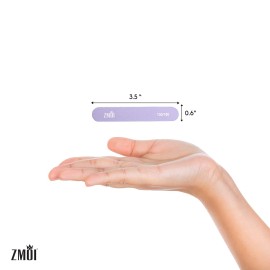 ZMOI Professional Mini Nail File - 12 Stylish - Practical Fingernail File Pack for Natural and Acrylic Nails 100/180 Emery Boards (Macaroon Color)