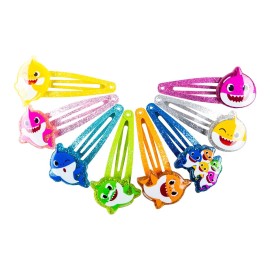 Baby Shark Kids Hair Clips for Girls Snap Clips 8 Pack Multi Color Ages 3+ Baby Shark Kids Hair Clips for Girls Snap Clips 8 Pack Multi Color Ages 3+