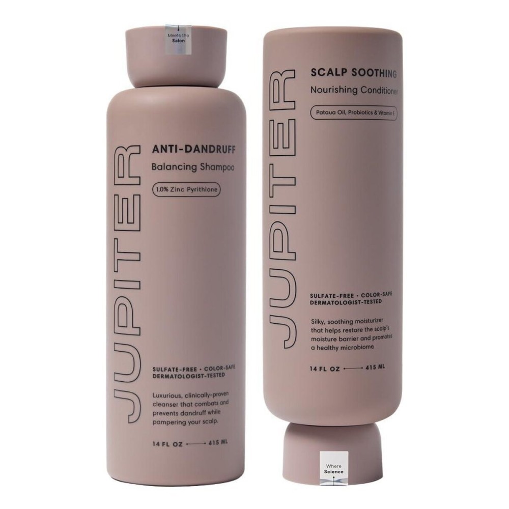 Jupiter, Physician-Formulated Anti-Dandruff Shampoo & Conditioner, for Flaky, Itchy, Oily, Dry Scalp, Vegan, Sulfate-Free, Color-Safe, & Paraben-Free, Dry Scalp Shampoo and Conditioner for Women & Men Jupiter, Physician-Formulated Anti-Dandruff Shampoo & Conditioner, for Flaky, Itchy, Oily, Dry Scalp, Vegan, Sulfate-Free, Color-Safe, & Paraben-Free, Dry Scalp Shampoo and Conditioner for Women & Men