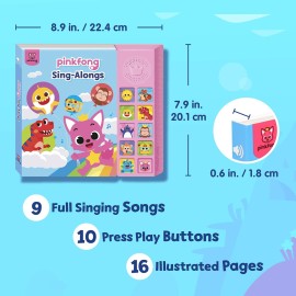 Pinkfong Sing-Alongs 10 Button Sound Book | Baby Shark Toys | Learning & Education Toys | Interactive Baby Books for Toddlers 1-3 | Gifts for Boys & Girls Pinkfong Sing-Alongs 10 Button Sound Book | Baby Shark Toys | Learning & Education Toys | Interactive Baby Books for Toddlers 1-3 | Gifts for Boys & Girls