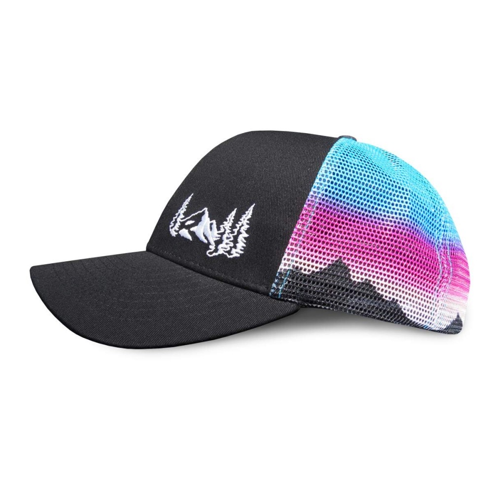 Grace Folly Beach Trucker Hats for Women- Snapback Baseball Cap for Summer (Mountain Mesh Print) Grace Folly Beach Trucker Hats for Women- Snapback Baseball Cap for Summer (Mountain Mesh Print)