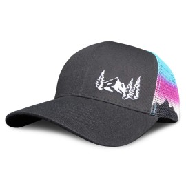 Grace Folly Beach Trucker Hats for Women- Snapback Baseball Cap for Summer (Mountain Mesh Print) Grace Folly Beach Trucker Hats for Women- Snapback Baseball Cap for Summer (Mountain Mesh Print)